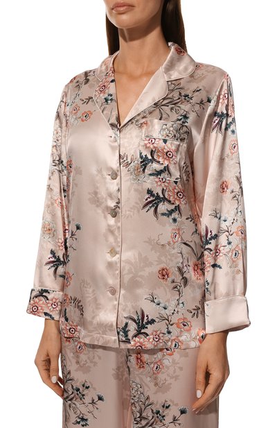 Шелковая пижама LUNA DI SETA светло-розового цвета по цене 62520 руб., арт. VLST60835, фото 3 Шелковая пижама LUNA DI SETA, арт. VLST60835, фото 3