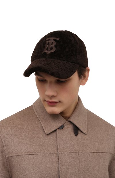 Бейсболка из овчины BURBERRY, арт. 8048734, фото 2