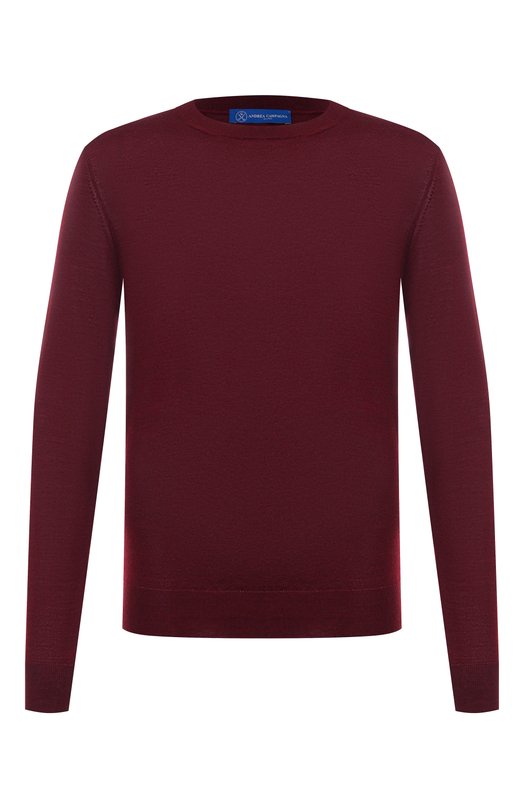 Джемпер из шерсти и шелка Andrea Campagna M5625-5300 Бордовый M5625-5300