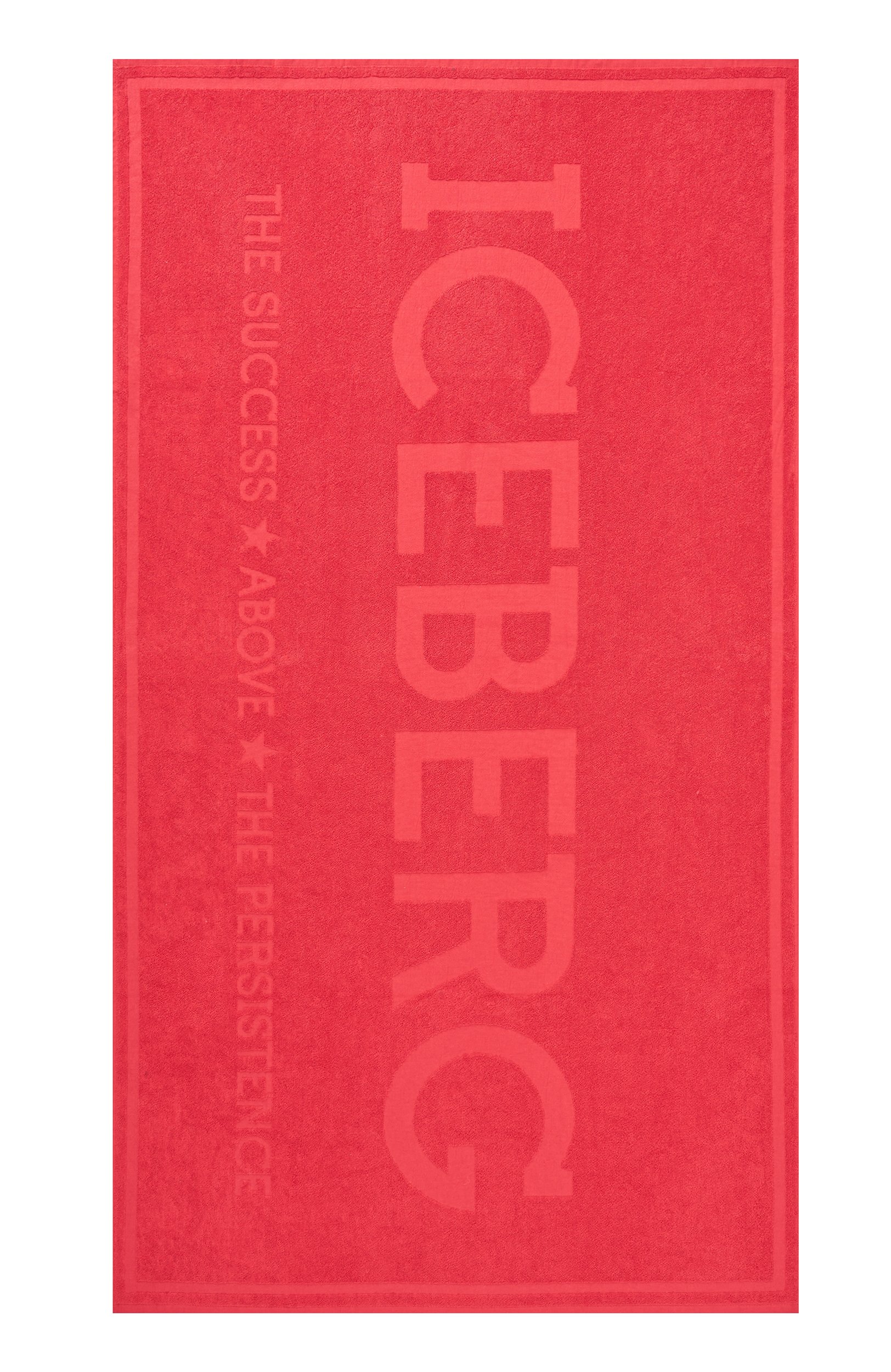Хлопковое полотенце ICEBERG красного цвета по цене 6275 руб., арт. ICE25TW01, фото 1 Хлопковое полотенце ICEBERG, арт. ICE25TW01, фото 1