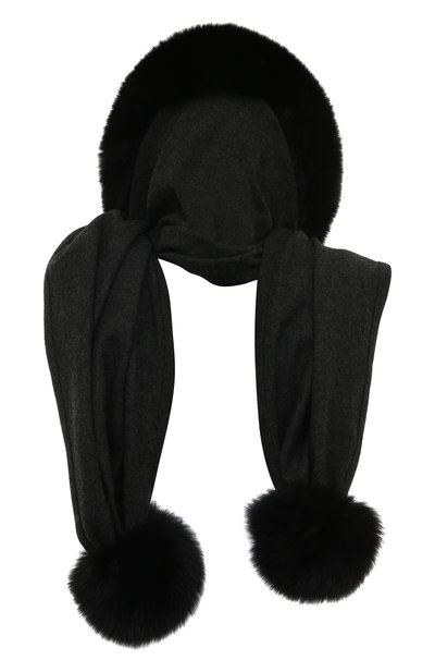 Капюшон с отделкой из меха песца VICTORIA KUSENKOVA, арт. 199305080548, фото 3