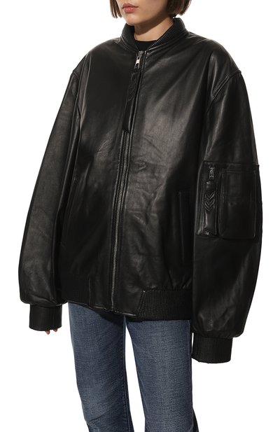 Кожаный бомбер MANOKHI, арт. A00280S, фото 3