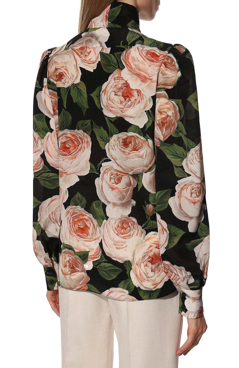 Шелковая блузка DOLCE & GABBANA, арт. F5J57T/HS10J/0UTLET AW22-23, фото 4