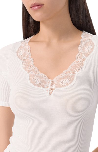 Хлопковая футболка HANRO, арт. 071376, фото 5