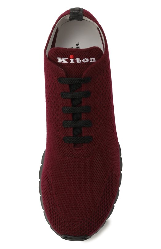 Текстильные кроссовки Kiton USSFITBN0084769 Бордовый  USSFITBN0084769 Фото 6