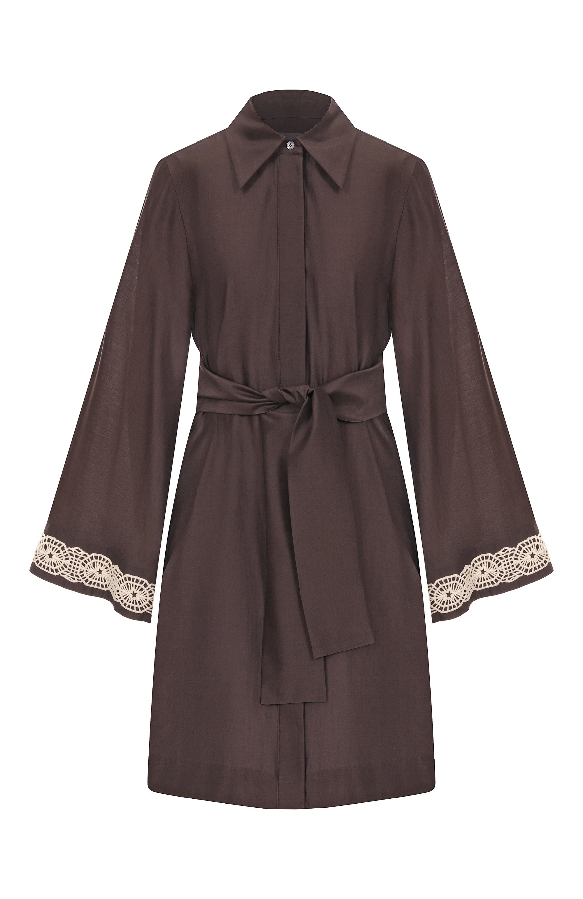 Платье из хлопка и шелка LORENA ANTONIAZZI, арт. R2579AB72A/4573R, фото 1