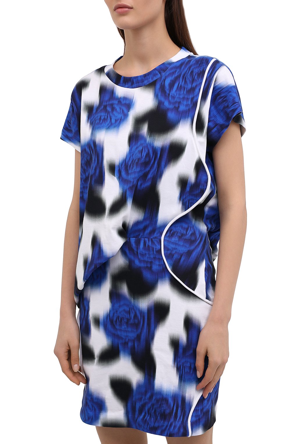 Хлопковое платье KENZO синего цвета по цене 35350 руб., арт. FB52WR0584SI, фото 3 Хлопковое платье KENZO, арт. FB52WR0584SI, фото 3