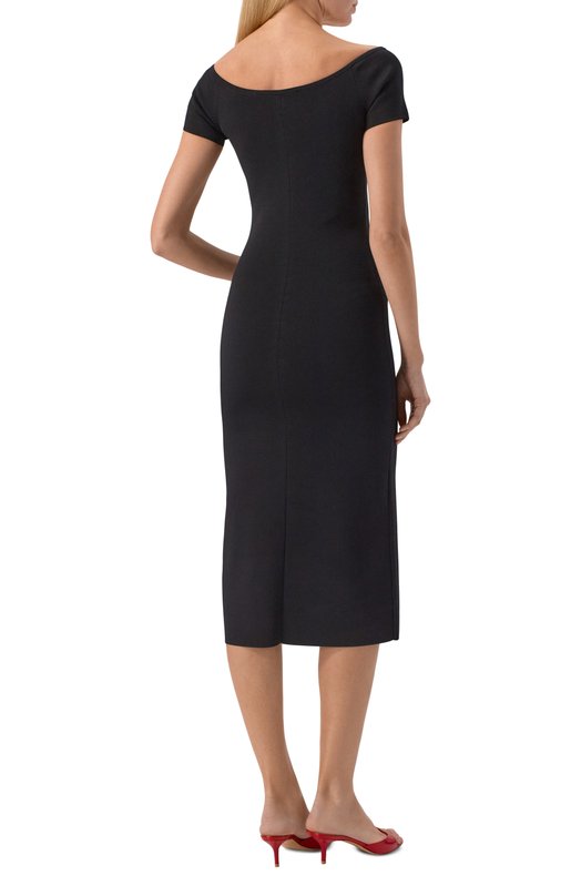 Платье из вискозы Max Mara Studio MSTCABINA Чёрный  MSTCABINA Фото 3