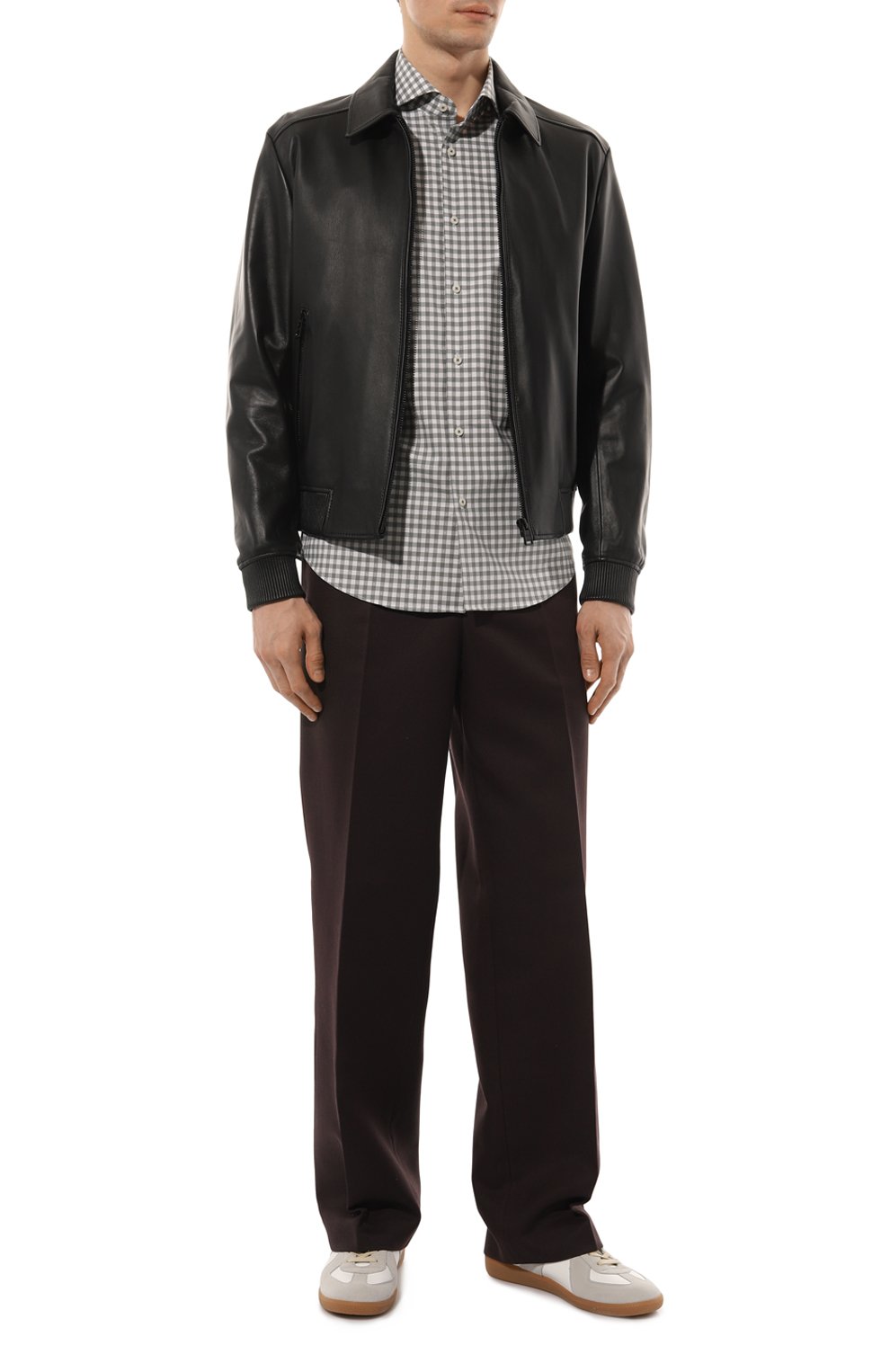 Кожаная куртка BOSS черного цвета по цене 48200 руб., арт. 50482204, фото 2 Кожаная куртка BOSS, арт. 50482204, фото 2