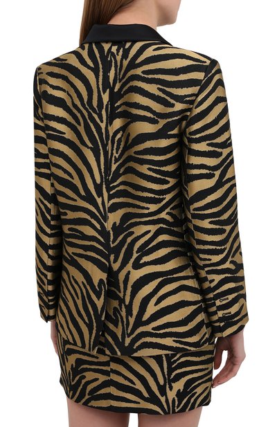 Жакет из вискозы KHAITE светло-коричневого цвета по цене 205500 руб., арт. 6035450/J0AN, фото 4 Жакет из вискозы KHAITE, арт. 6035450/J0AN, фото 4