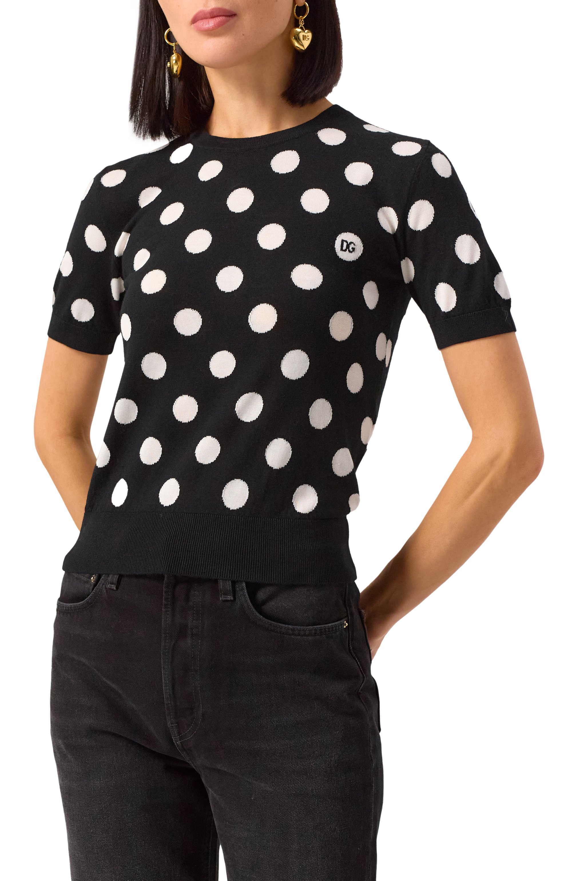 Пуловер из шерсти и шелка DOLCE & GABBANA, арт. FXX22T/JCVYK, фото 3