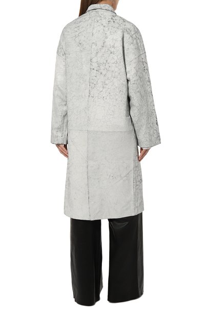 Кожаное пальто RED SEPTEMBER белого цвета по цене 155000 руб., арт. 324.01.57.03, фото 4 Кожаное пальто RED SEPTEMBER, арт. 324.01.57.03, фото 4