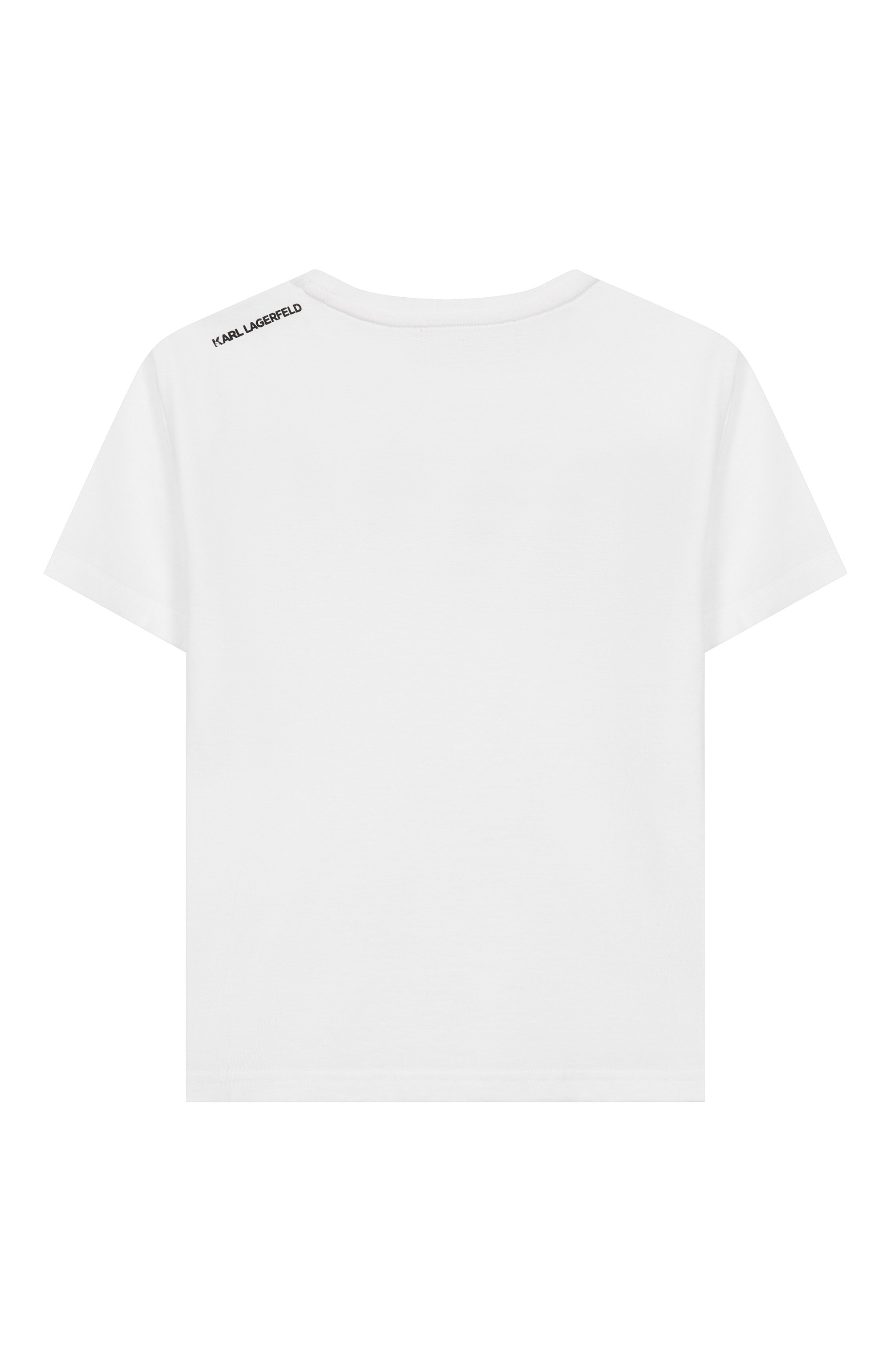 Хлопковая футболка KARL LAGERFELD KIDS, арт. Z30954, фото 2