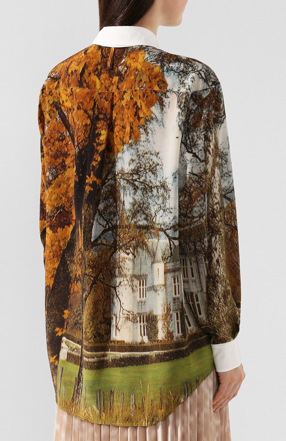 Шелковая рубашка BURBERRY, арт. 8024231, фото 4