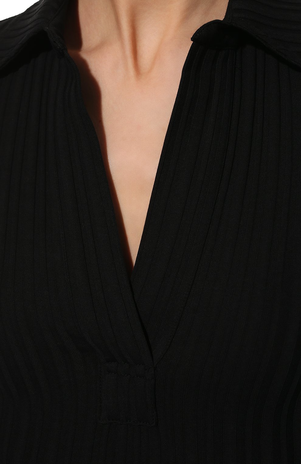 Хлопковый пуловер HELMUT LANG черного цвета по цене 22950 руб., арт. M01HW501, фото 5 Хлопковый пуловер HELMUT LANG, арт. M01HW501, фото 5