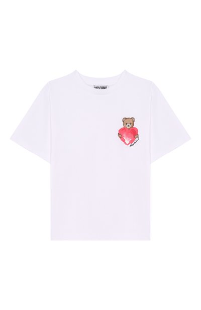 Хлопковая футболка MOSCHINO, арт. HDM076/LBA00