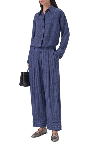 Шелковые брюки GIORGIO ARMANI, арт. GW003094/TE20175, фото 2