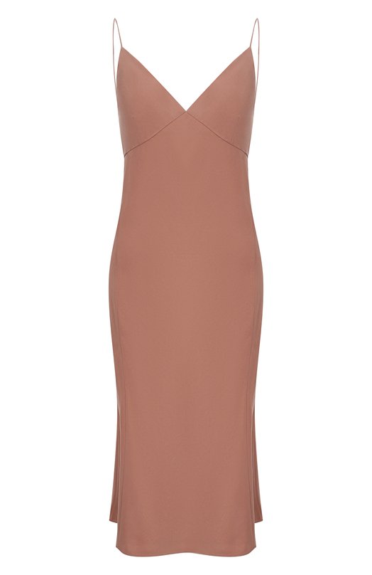 Шелковое платье 12 STOREEZ 137175 Бежевый 137175