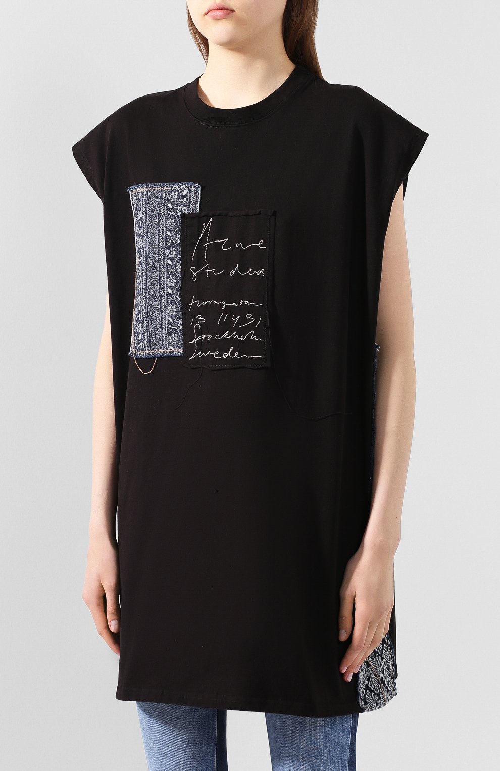 Хлопковая футболка ACNE STUDIOS, арт. AL0130, фото 3