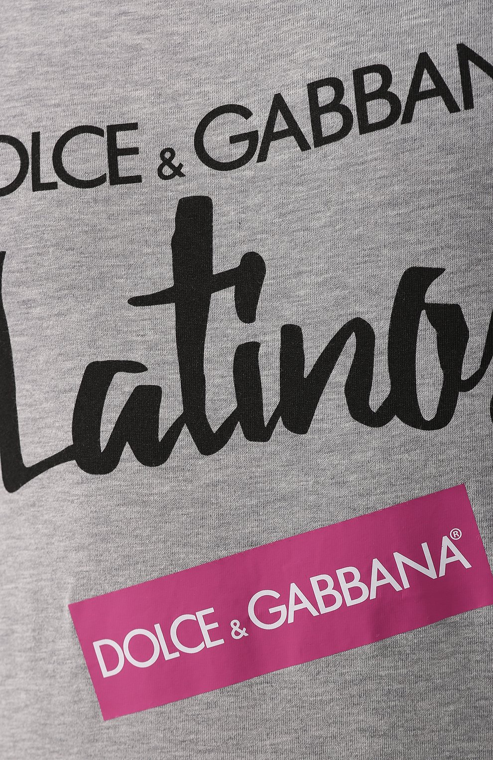 Хлопковая майка DOLCE & GABBANA серого цвета по цене 39950 руб., арт. F8K75Z/HH7MI, фото 5 Хлопковая майка DOLCE & GABBANA, арт. F8K75Z/HH7MI, фото 5