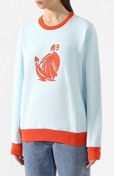 Хлопковый свитшот LANVIN, арт. RW-T0666J-JR02-P20, фото 3