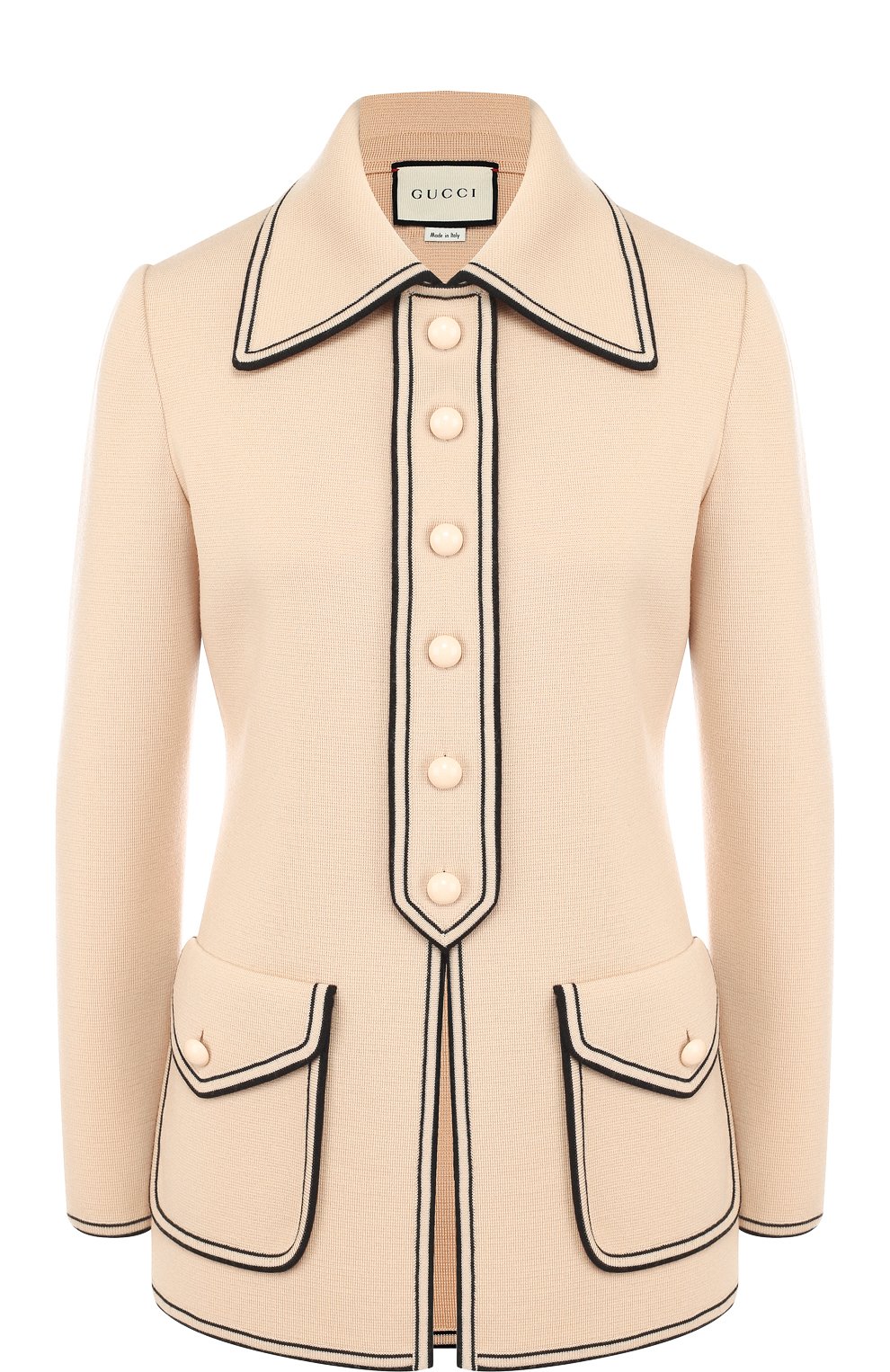 Шерстяной жакет с накладными карманами на пуговицах GUCCI, арт. 514525/X1576, фото 1
