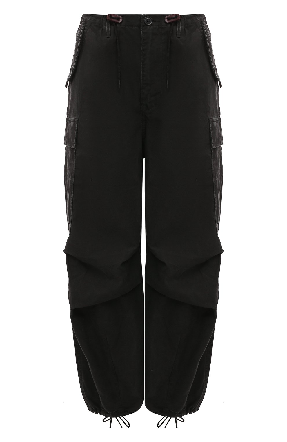 Хлопковые брюки-карго R13 черного цвета по цене 66550 руб., арт. R13WR241-R321B, фото 1 Хлопковые брюки-карго R13, арт. R13WR241-R321B, фото 1