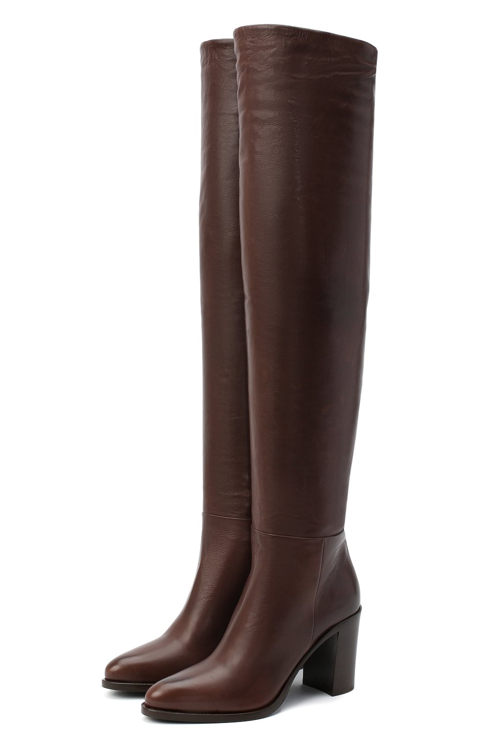 Кожаные сапоги PRADA, арт. 1W273M-3LBM-F0038-085, фото 1