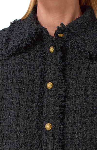 Твидовая рубашка BALMAIN, арт. HF1HD005/XM07, фото 5