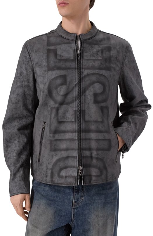 Кожаная куртка Diesel A19350/0AJFV Серый  A19350/0AJFV Фото 3