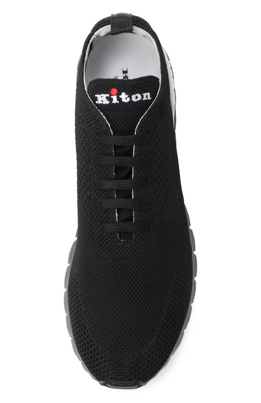 Текстильные кроссовки Kiton USSFITN00809 Чёрный  USSFITN00809 Фото 5