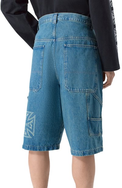 Джинсовые шорты VETEMENTS, арт. ME76DP094N1/2808 DENIM, фото 4