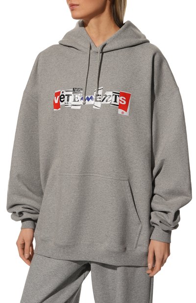 Хлопковое худи VETEMENTS, арт. UA53HD240G 1605/W, фото 3