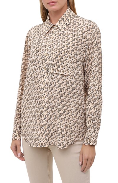 Шелковая рубашка BURBERRY, арт. 8032108, фото 3