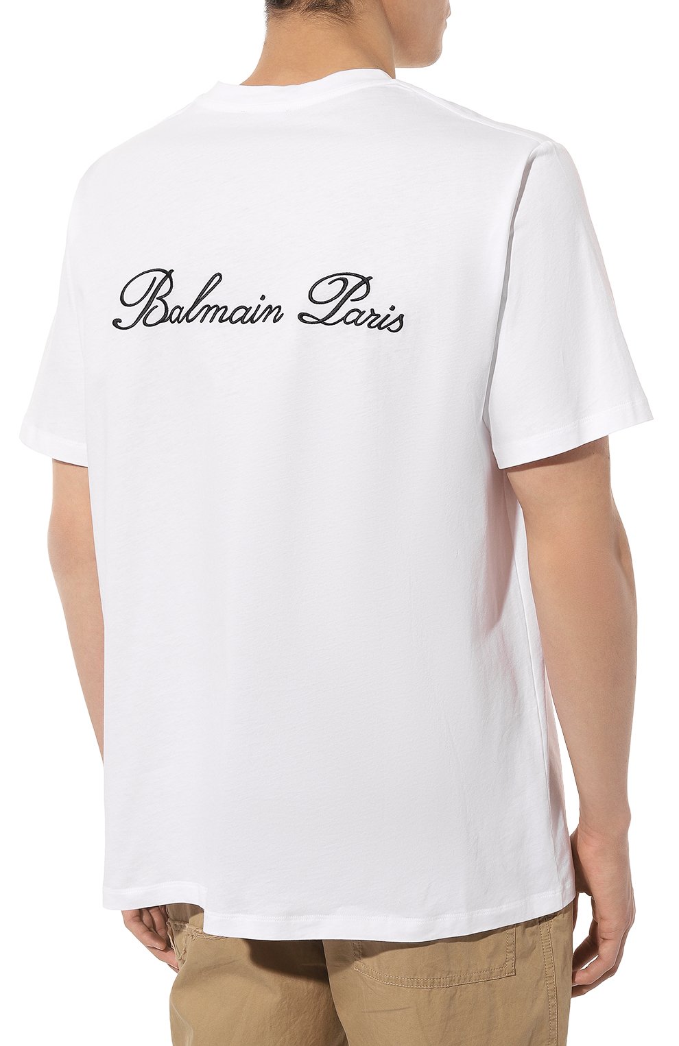 Хлопковая футболка BALMAIN, арт. CH1EG010/BC68, фото 4