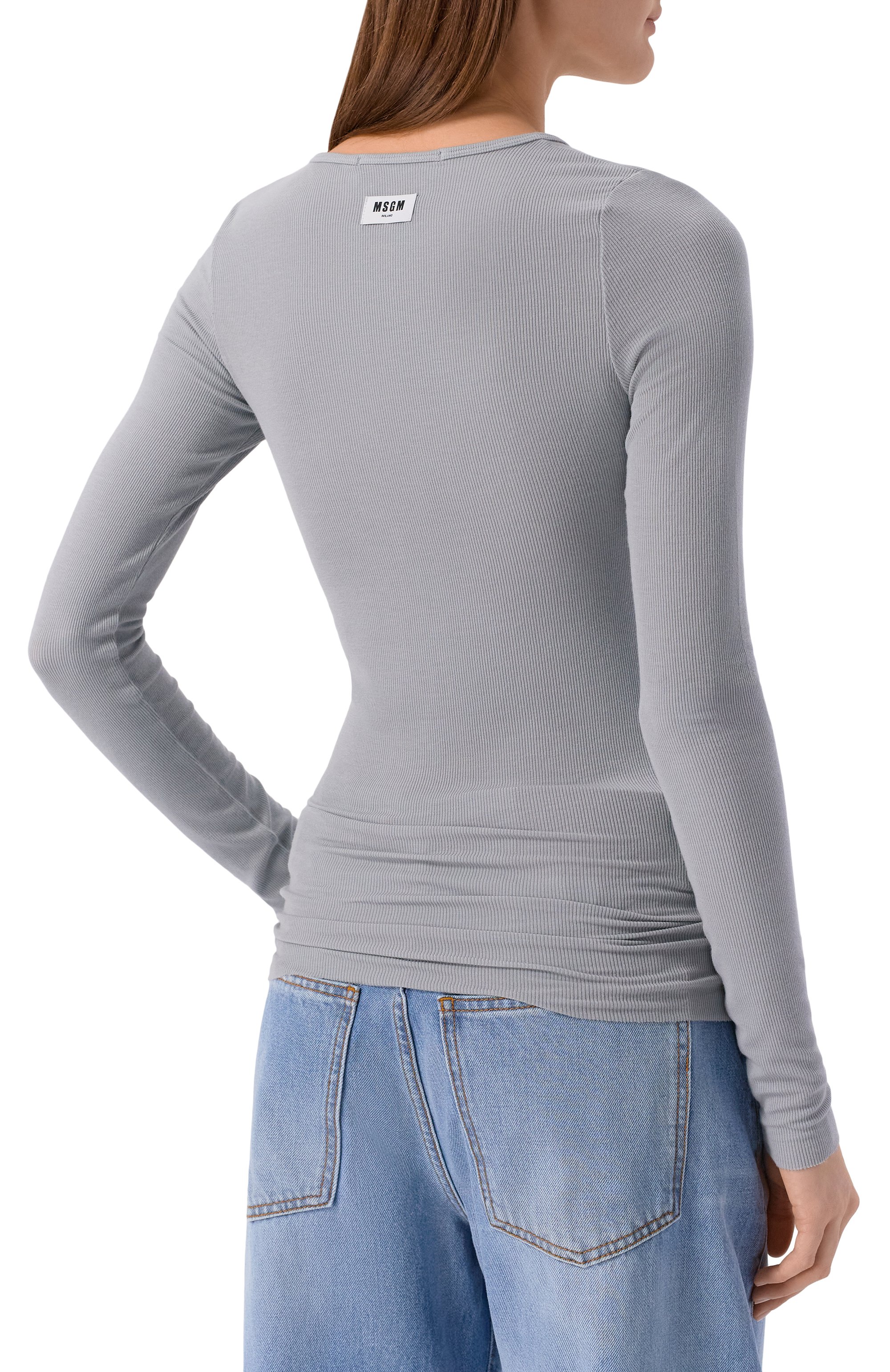 Лонгслив из вискозы MSGM, арт. 4041MDM116N/267130, фото 4