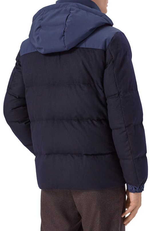 Кашемировый пуховик Kiton UW2229V0436H02 Синий  UW2229V0436H02 Фото 4
