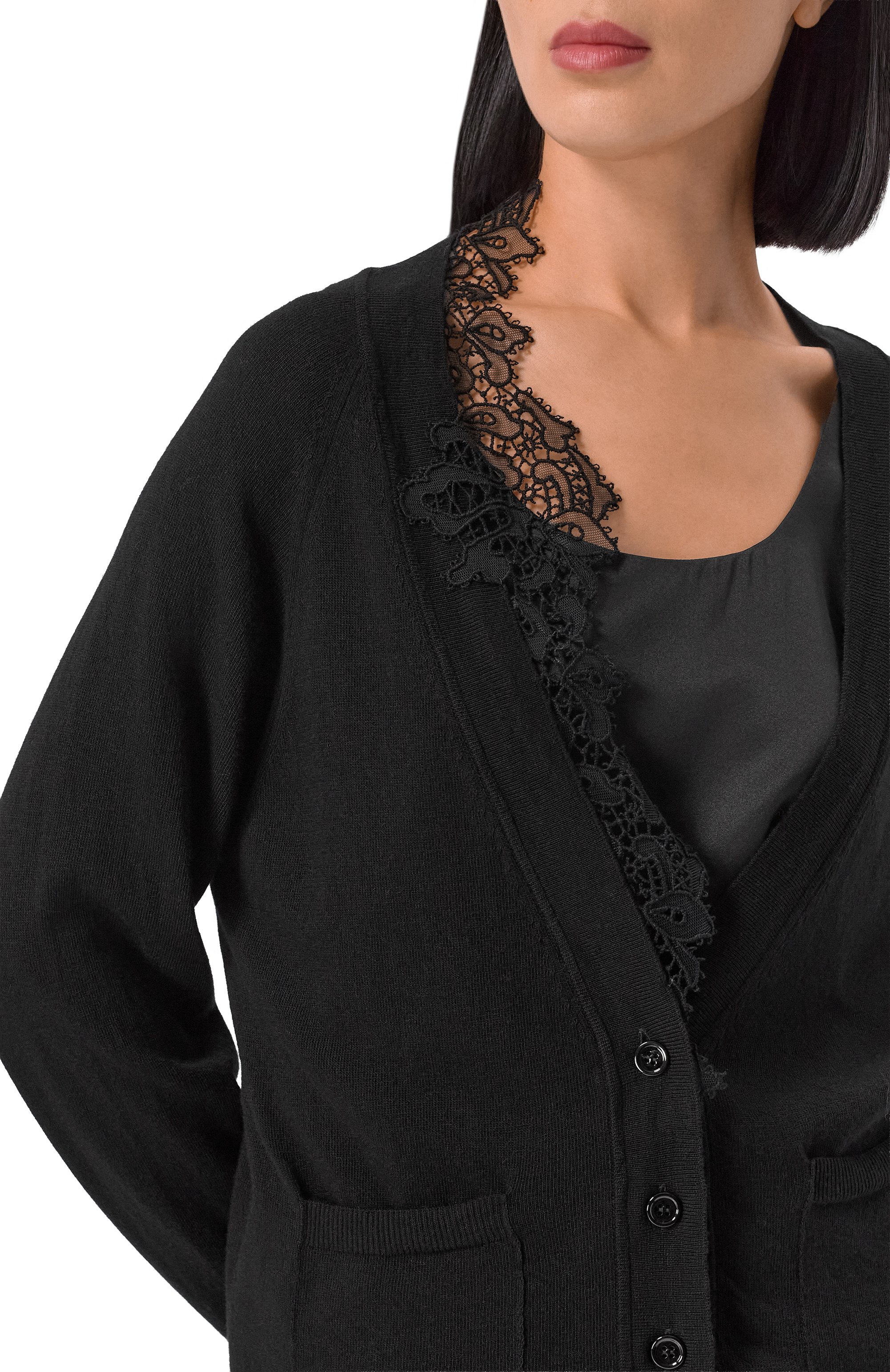 Кардиган из лиоцелла и шерсти ERMANNO SCERVINO, арт. D474N503APXRH, фото 5