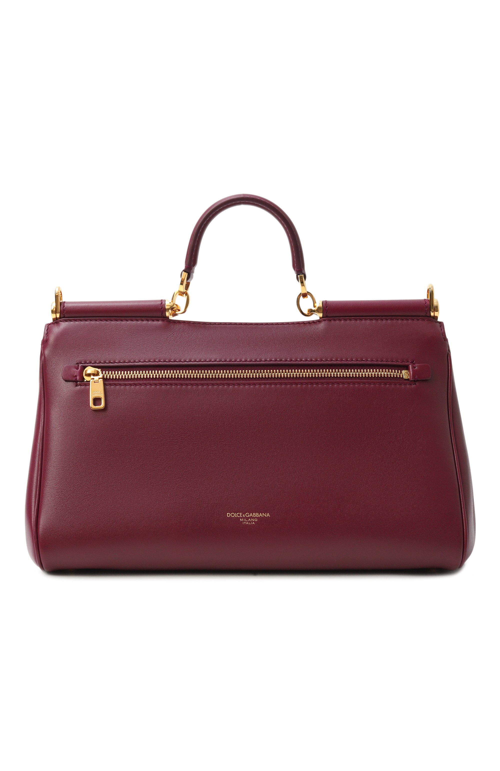 Сумка my sicily medium DOLCE & GABBANA бордового цвета по цене 324500 руб., арт. BB7782/B7321, фото 6 Сумка my sicily medium DOLCE & GABBANA, арт. BB7782/B7321, фото 6