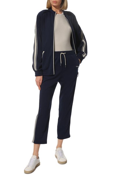 Брюки CELINE темно-синего цвета по цене 85850 руб., арт. 2Z1301210, фото 2 Брюки CELINE, арт. 2Z1301210, фото 2