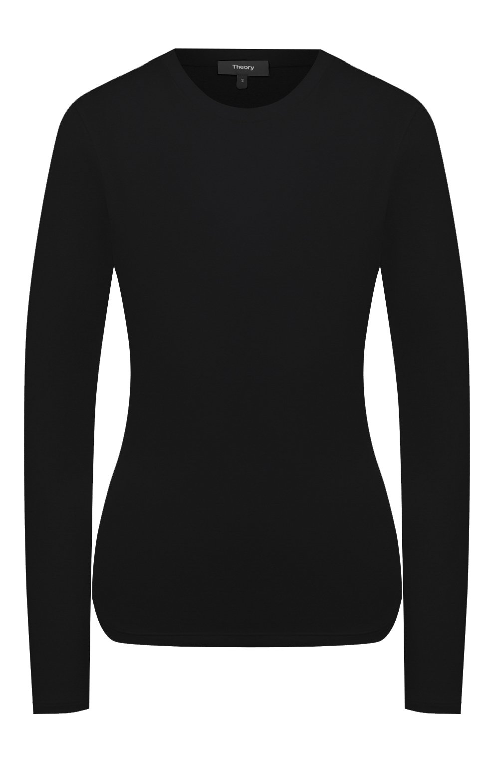 Хлопковый лонгслив THEORY черного цвета по цене 8830 руб., арт. I1124511, фото 1 Хлопковый лонгслив THEORY, арт. I1124511, фото 1