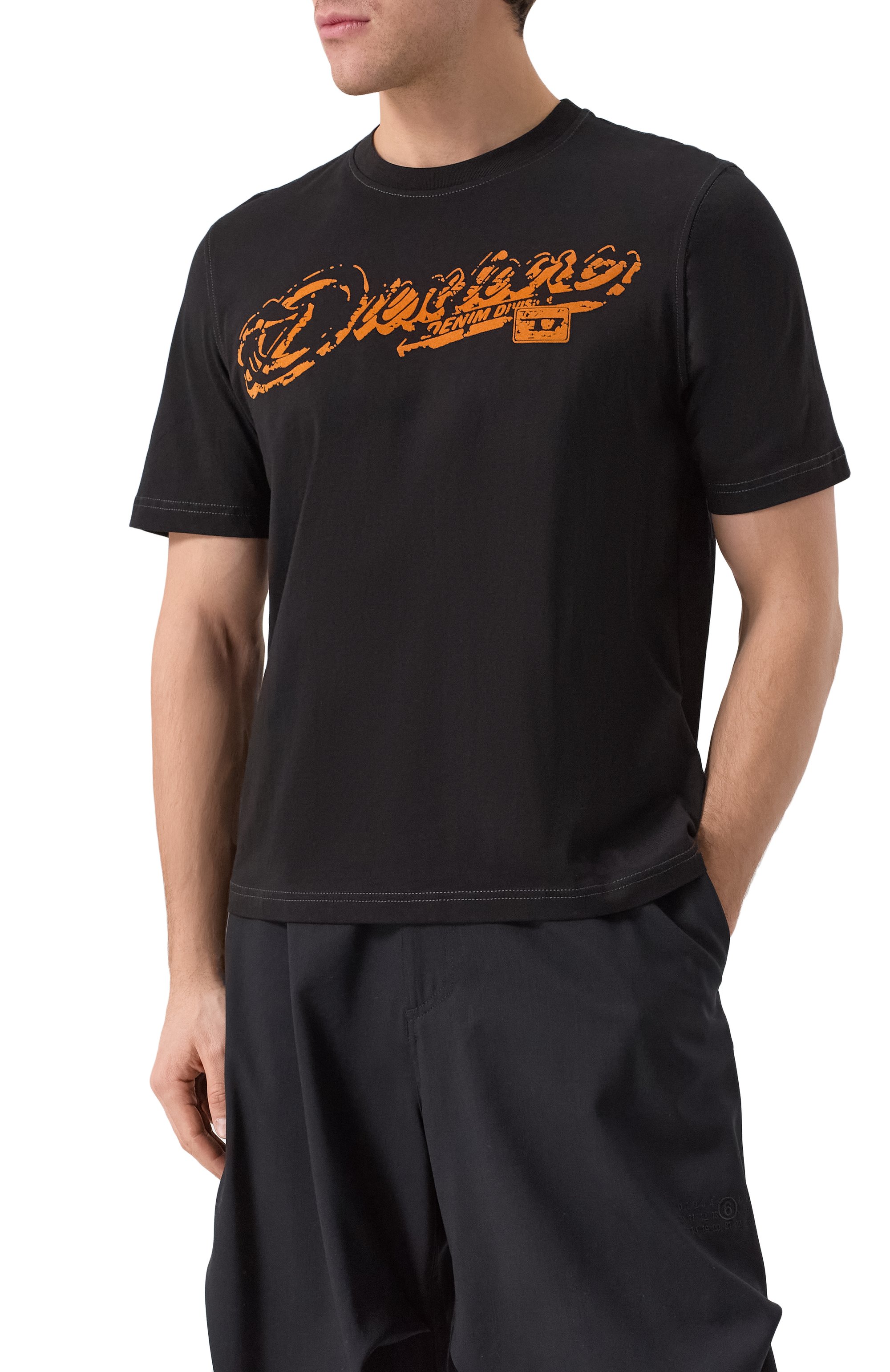 Хлопковая футболка DIESEL, арт. A16406/0QIAM, фото 3