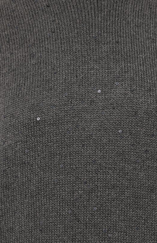 Свитер из кашемира и шелка Brunello Cucinelli M73539914P Серый  M73539914P Фото 5
