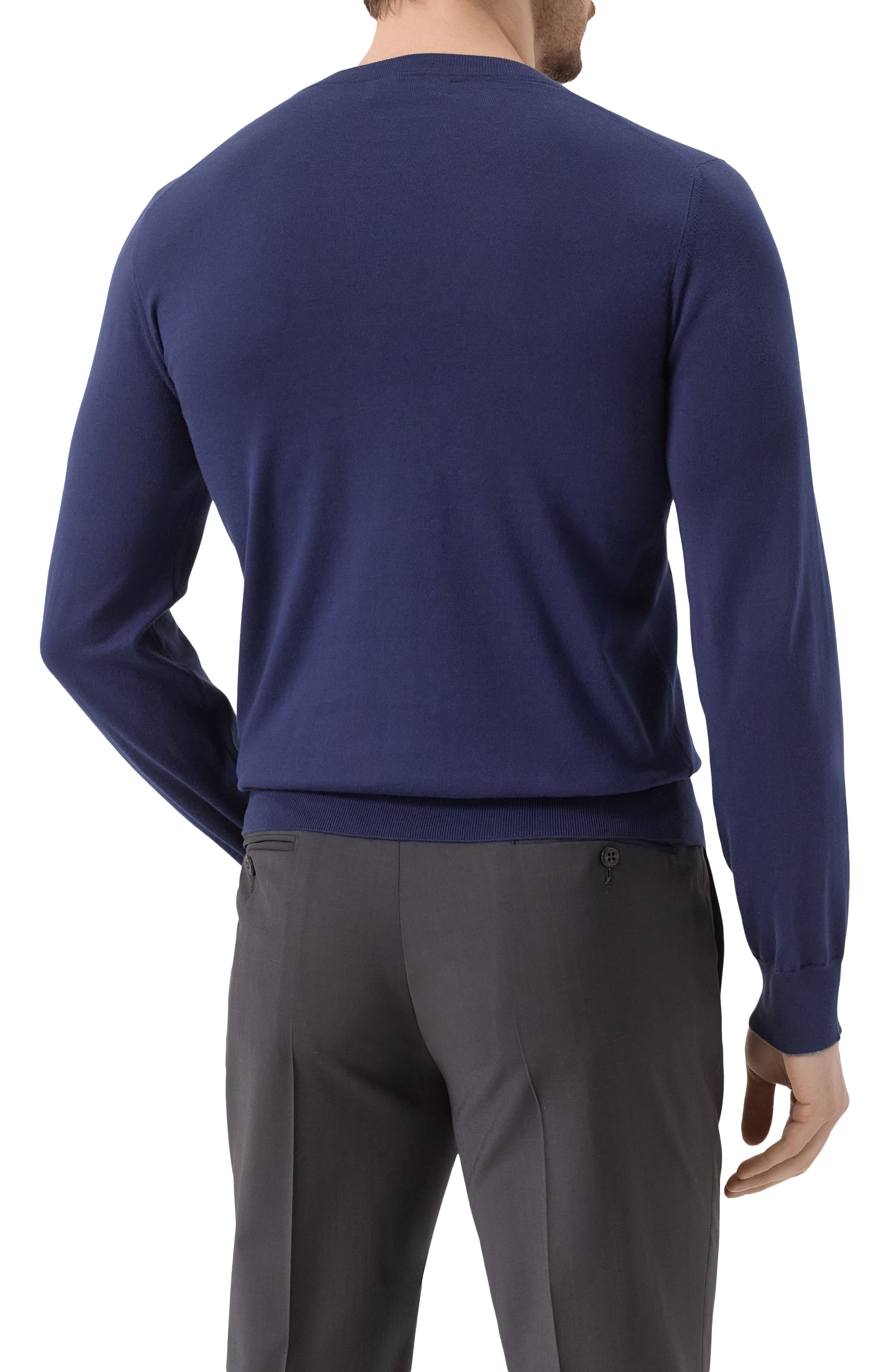 Хлопковый джемпер BRUNELLO CUCINELLI, арт. M2900100, фото 4