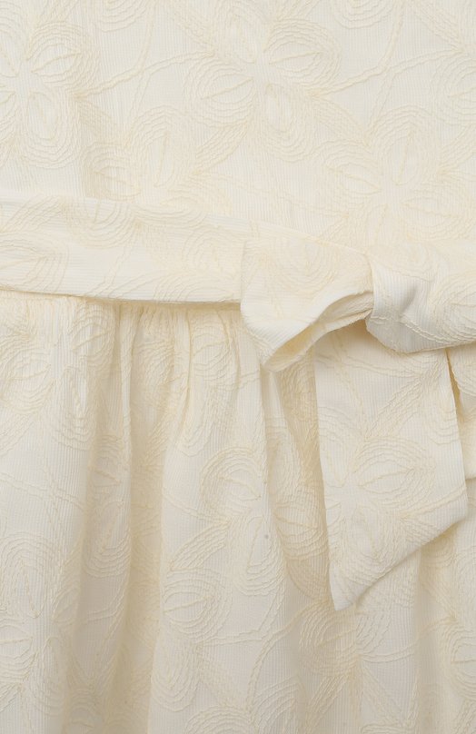 Хлопковое платье Trussardi junior Белый, фото 3