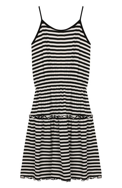 Сарафан из вискозы PAADE MODE черно-белого цвета по цене 9380 руб., арт. 92038/10Y-16Y, фото 2 Сарафан из вискозы PAADE MODE, арт. 92038/10Y-16Y, фото 2