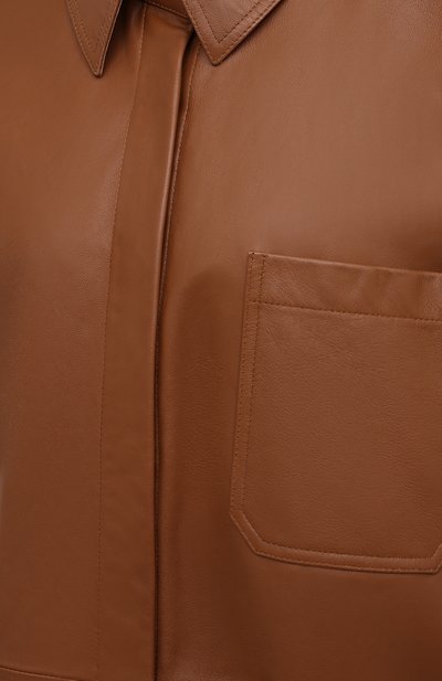 Кожаная рубашка ACNE STUDIOS, арт. A70091, фото 5