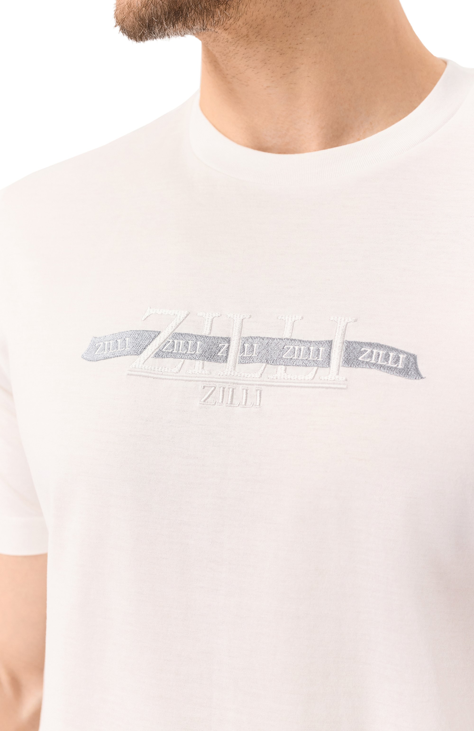 Хлопковая футболка ZILLI, арт. TSR001M0110VLGS00, фото 5