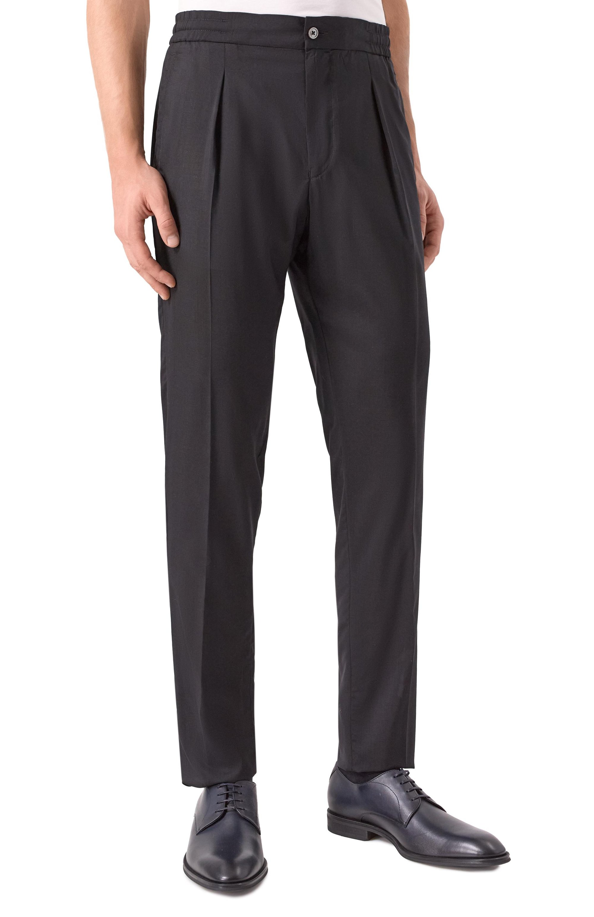 Брюки из шерсти и шелка MARCO PESCAROLO, арт. CHIAIA/5122/54, фото 3