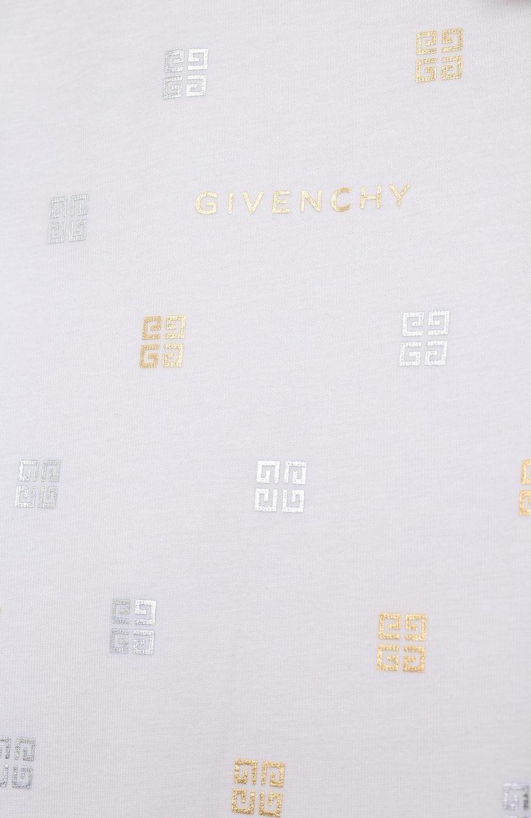 Детские хлопковые легинсы GIVENCHY белого цвета, арт. H30038/6A-12A | Фото 3 (Материал внешний: Хлопок; Нос: Не проставлено; Девочки Кросс-КТ: Леггинсы-одежда; Ростовка одежда: 5 лет | 110 см, 12 лет | 152 см, 7 лет | 122 см, 9 лет | 134 см)